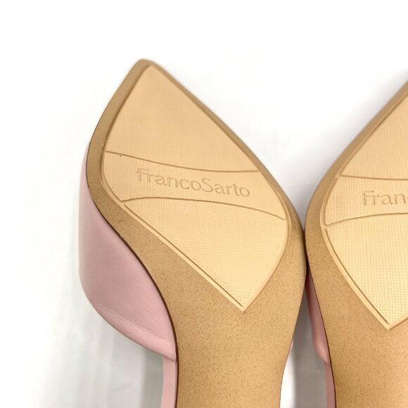 Franco Sarto Womens Size 6 Trix Pink Leather D'Orsay Point Toe Heels Pumps Shoes - Picture 9 of 13